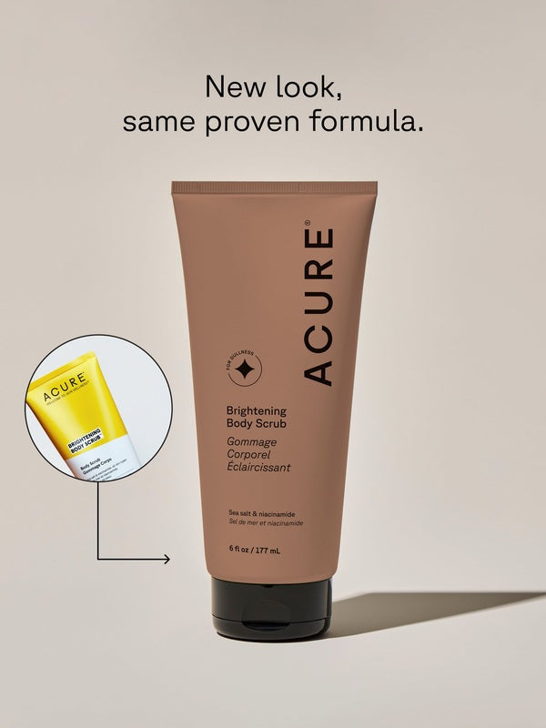 Acure Brightening Body Scrub new packaging