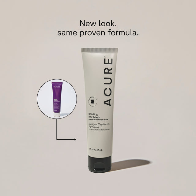 ACURE Bonding Hair Mask official packaging comparison