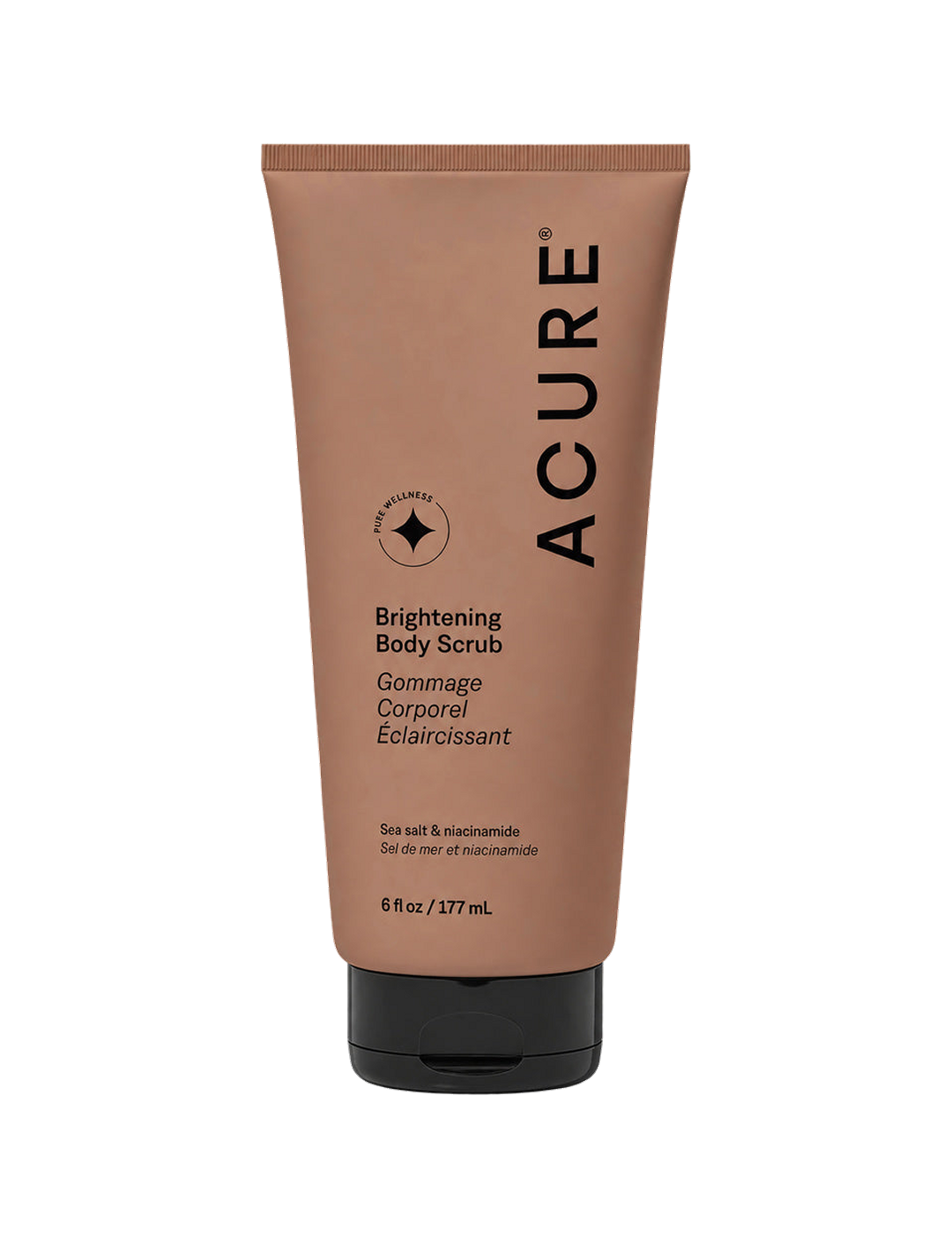Acure Brightening Body Scrub 177ml front on white