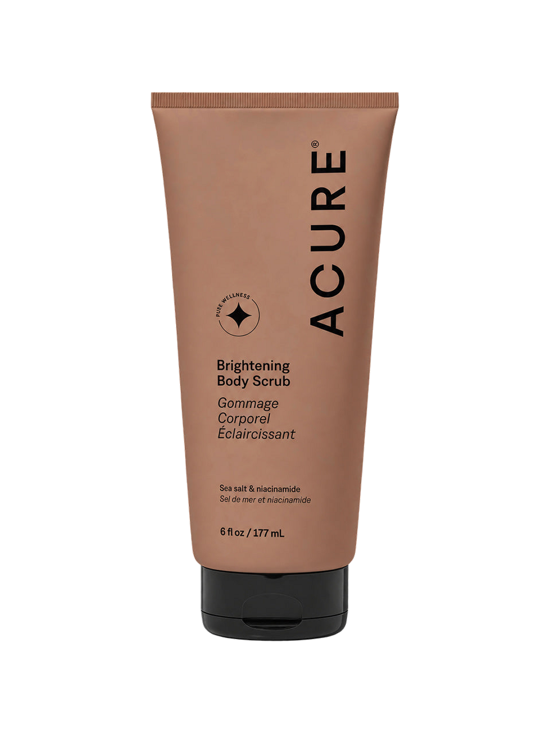 Acure Brightening Body Scrub 177ml front on white