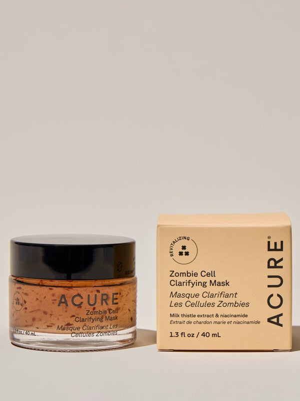 Acure Zombie Cell Clarifying Mask jar and box
