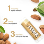 Ingredients and product information for Hurraw! Organic Lip Balm - Almond 4.8g