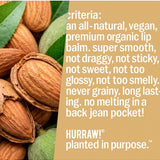 Product standards and certifications for Hurraw! Organic Lip Balm - Almond 4.8g