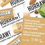 Product and flavour details for Hurraw! Organic Lip Balm - Almond 4.8g