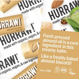 Product and flavour details for Hurraw! Organic Lip Balm - Almond 4.8g