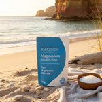 Amazing You Daily Magnesium Flakes in a beach lifestyle setting