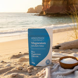 Amazing You Daily Magnesium Flakes in a beach lifestyle setting