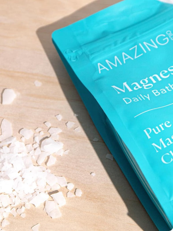 Amazing You Daily Magnesium Flakes with loose magnesium flakes