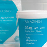 Amazing You Daily Magnesium Flakes pack and tub