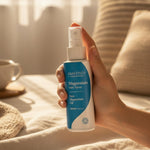 Amazing You Daily Magnesium Spray in a relaxing bedroom setting