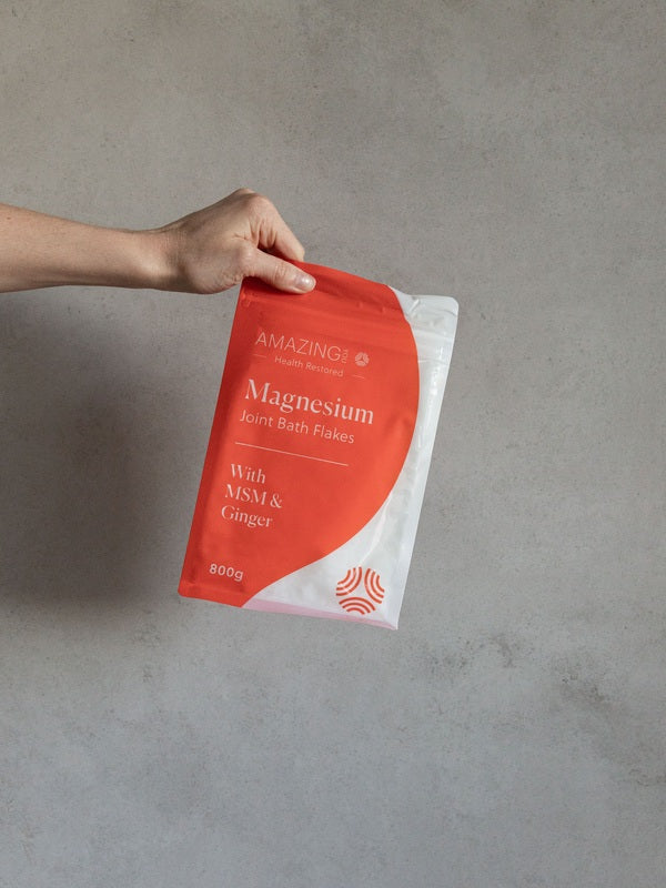 Amazing You Joint Magnesium Flakes held in hand