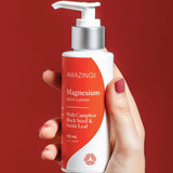 Amazing You Joint Magnesium Lotion held in hand