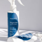 Amazing You Sensitive Magnesium Oil bottles in a styled setting