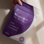 Amazing You Sleep Magnesium Flakes held in hand