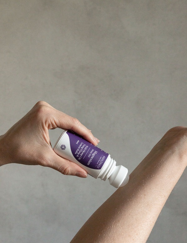 Amazing You Sleep Magnesium Gel applied to an arm