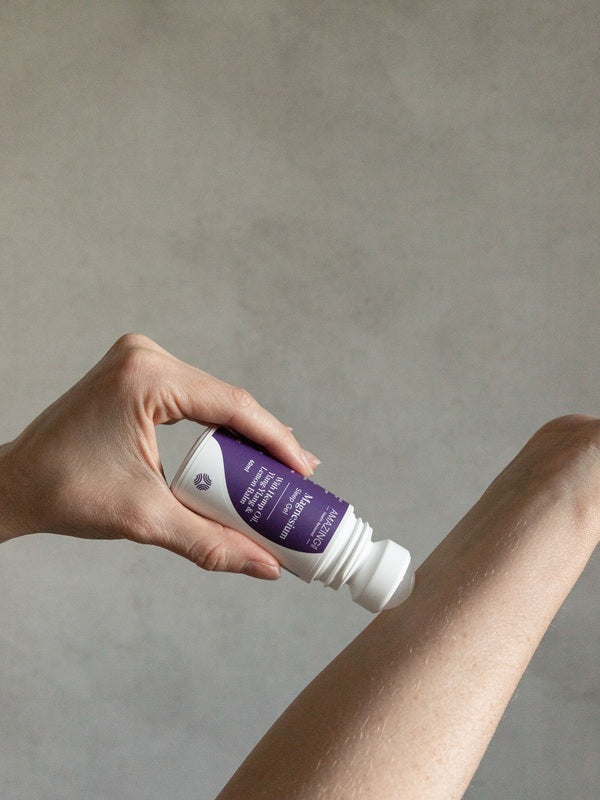 Amazing You Sleep Magnesium Gel applied to an arm