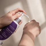 Amazing You Sleep Magnesium Lotion dispensed onto a hand