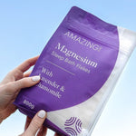 Amazing You Sleep Magnesium Flakes held in hand