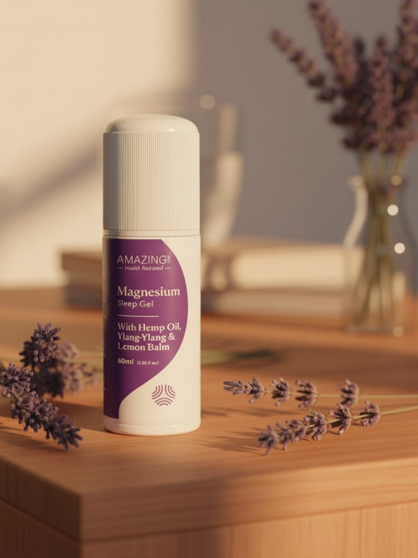 Amazing You Sleep Magnesium Gel in a bedroom setting