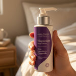 Amazing You Sleep Magnesium Lotion held in hand