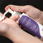 Amazing You Sleep Magnesium Lotion dispensed from the pump