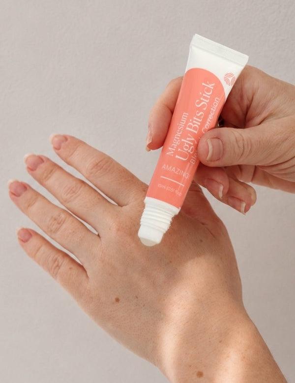 Amazing You Ugly Bits Stick applied to skin