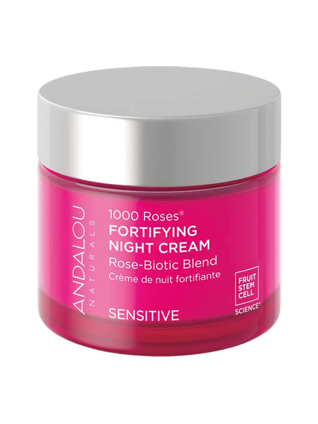 Andalou 1000 Roses Fortifying Night Cream 50g front product image on white background