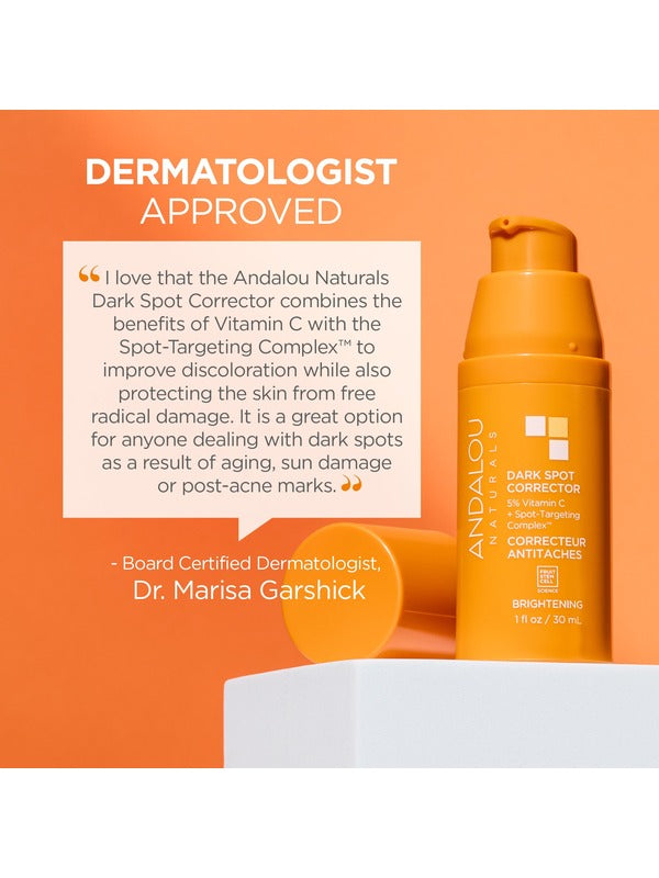 Andalou Brightening Dark Spot Corrector dermatologist approved