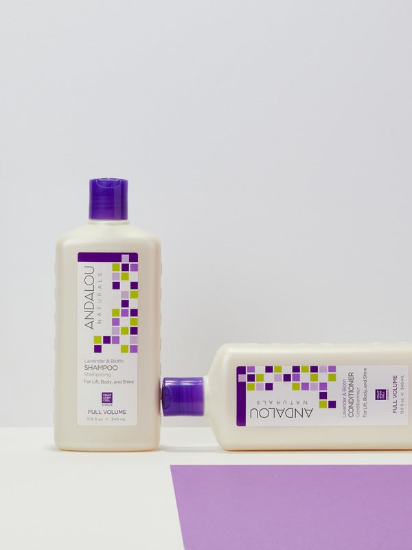 Andalou Lavender Biotin Full Volume haircare duo