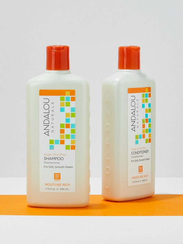 Andalou Argan Oil Shea Moisture Rich haircare duo