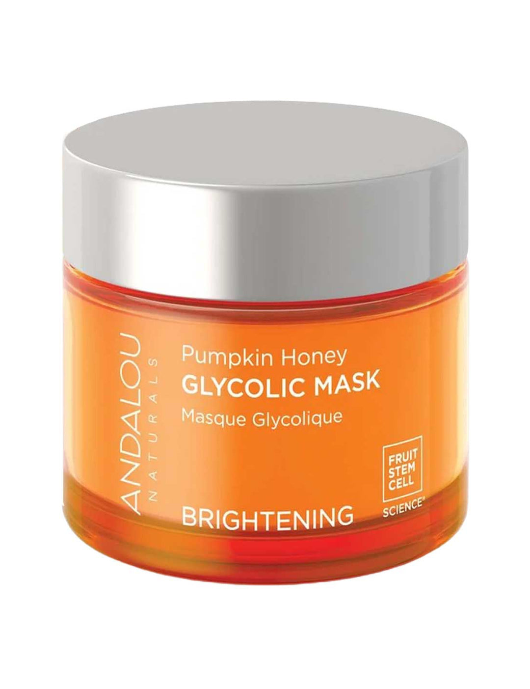 Andalou Brightening Pumpkin Honey Glycolic Mask 50g front product image on white background