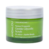 Andalou Resurfacing Gentle Glycolic Scrub 50g front product image on white background