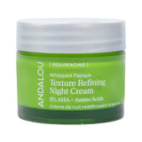 Andalou Resurfacing Texture Refining Night Cream 50g front product image on white background