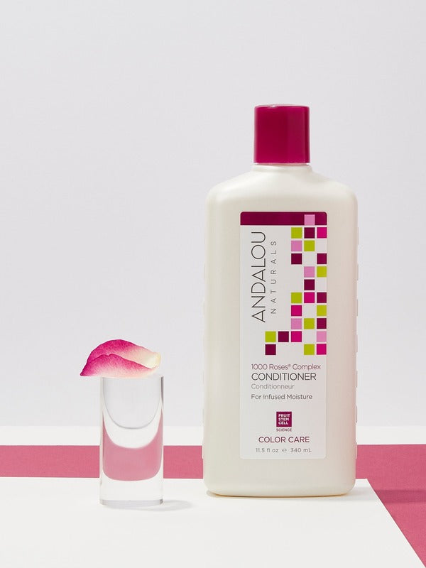Andalou 1000 Roses Complex Colour Care Conditioner with rose