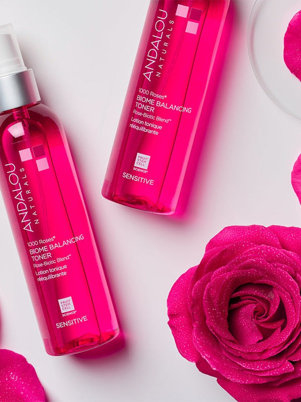 Andalou 1000 Roses Biome Balancing Toner with roses