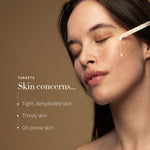 Model applying Antipodes Maya Hyaluronic 72-Hour Hydration Serum