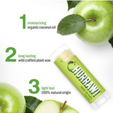 Ingredients and product information for Hurraw! Organic Lip Balm - Apple 4.8g