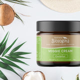 Australian Biologika Coconut Veggie Cream 100g — coconut veggie cream styled with coconuts