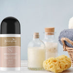 Australian Biologika Certified Organic Roll On Deodorant - Fragrance Free 70ml — fragrance-free deodorant in a bathroom setting