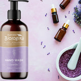 Australian Biologika Hand Wash Lavender 250ml — lavender hand wash styled with lavender