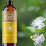 Australian Biologika Lemon Myrtle Body Wash 500ml — lemon myrtle body wash with flowering botanicals