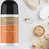 Australian Biologika Certified Organic Roll On Deodorant - Live It Up 70ml — deodorant styled with natural bath ingredients