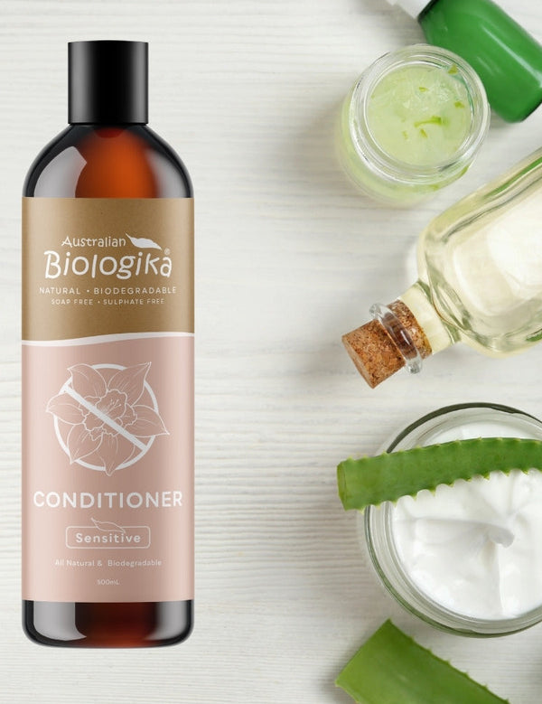 Australian Biologika Sensitive Conditioner 500ml — sensitive conditioner styled with gentle botanicals