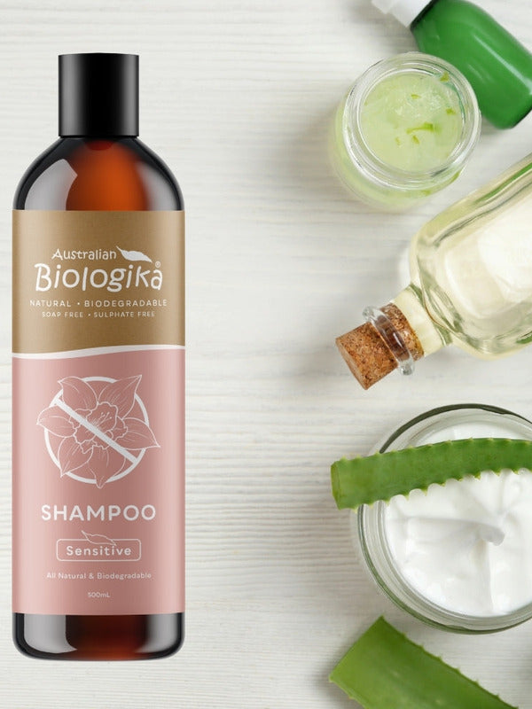 Australian Biologika Fragrance Free Sensitive Shampoo 500ml — sensitive shampoo styled with gentle botanicals
