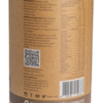 Back of the Eden Healthfoods Ultimate Protein Natural tin showing ingredients and serving suggestion