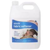 Abode Fabric Softener Zero 4 litre bottle with carry handle, fragrance free formula for up to 200 washes