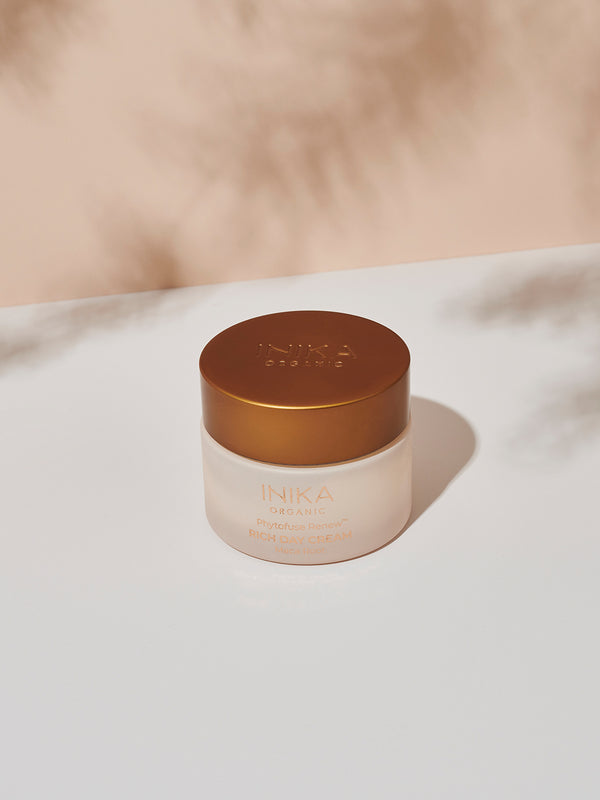 Lifestyle photo of INIKA Organic Phytofuse Renew Rich Day Cream