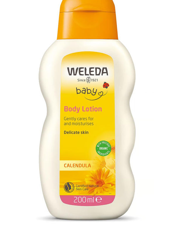 Weleda Baby Calendula Body Lotion 200ml bottle.