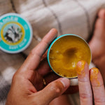 Badger Baby Balm applied during baby care