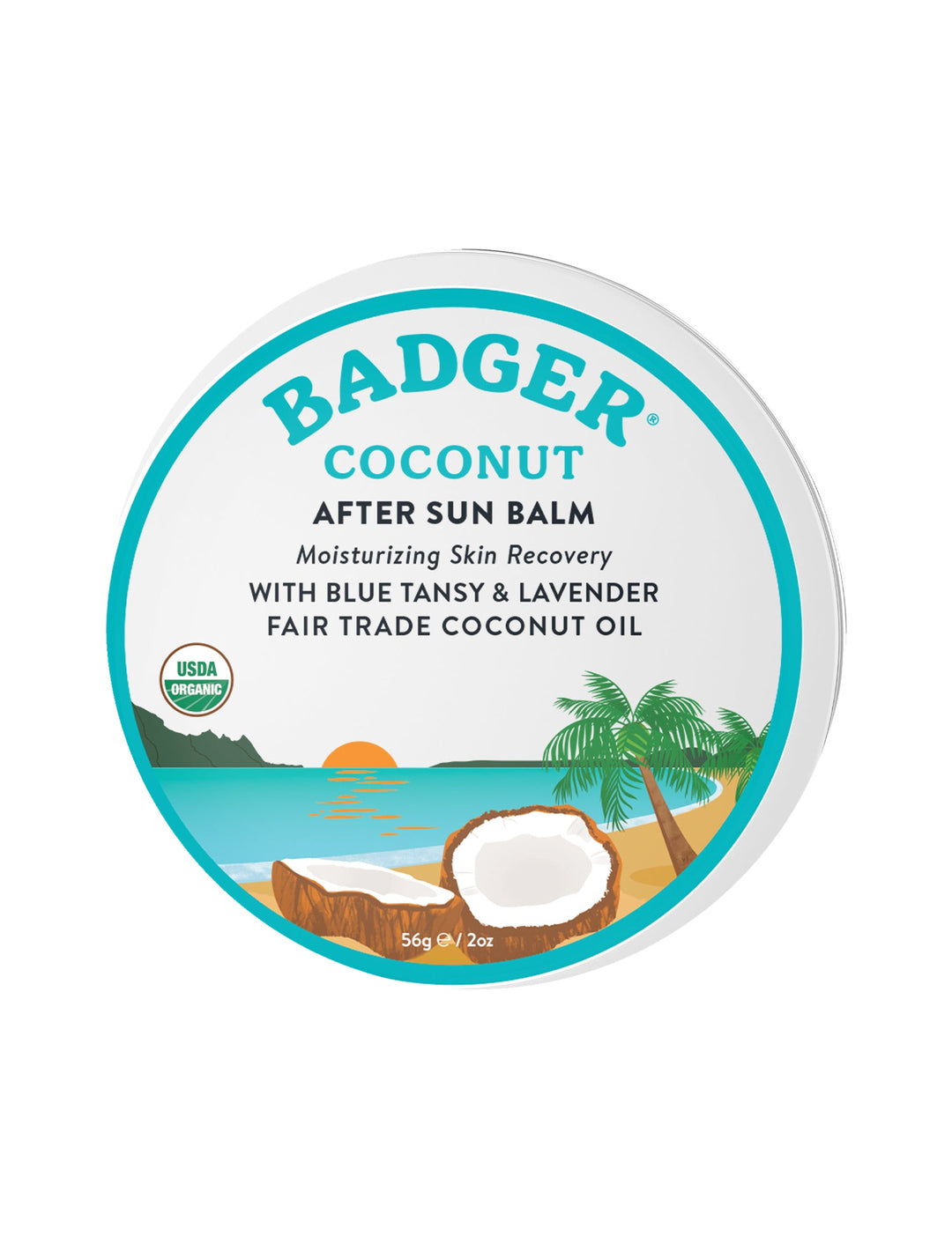 Badger Coconut After Sun Balm 56g – shadowless product image